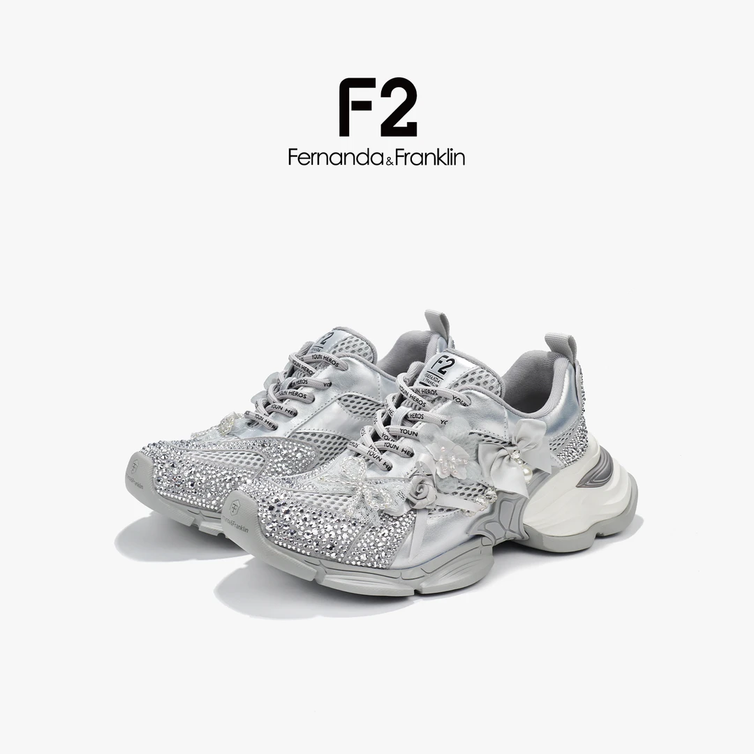 潮流潮款复古【紫荆花】老爹女春季新款百搭休闲f2鞋官方旗舰店