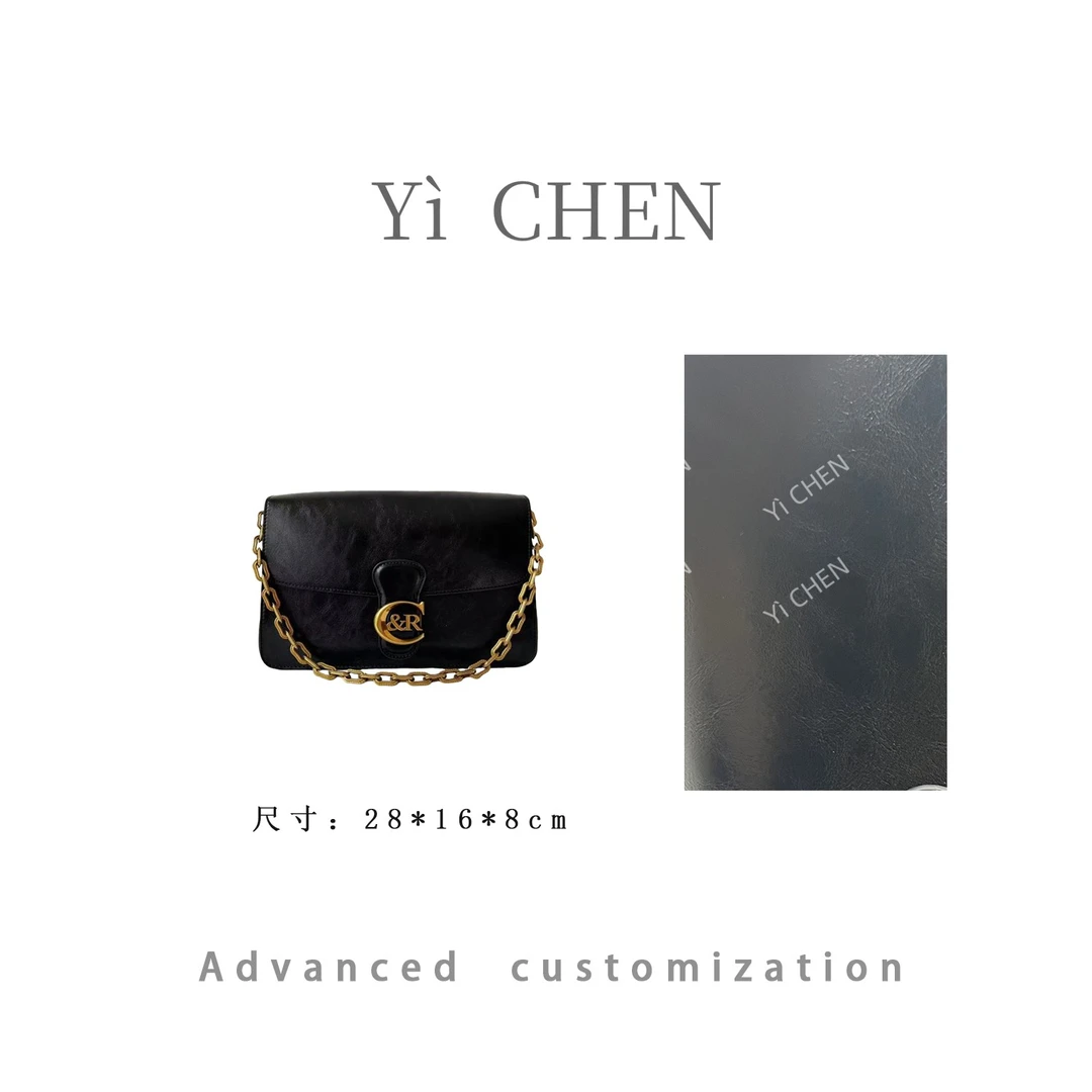 【Yì CHEN】SD-5166-1-黑色简约时尚女士新款轻奢单肩斜跨包