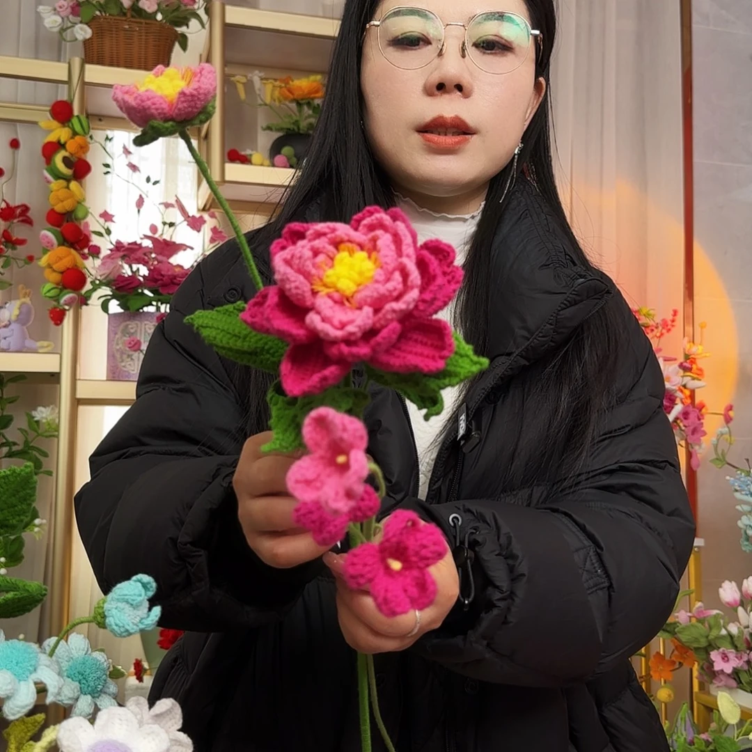 手工钩织设计花束