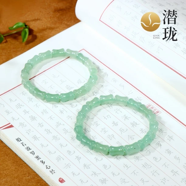 【潜珑珺】l-0833东陵玉竹节手串国风手串卡8mm多样性拍一发一