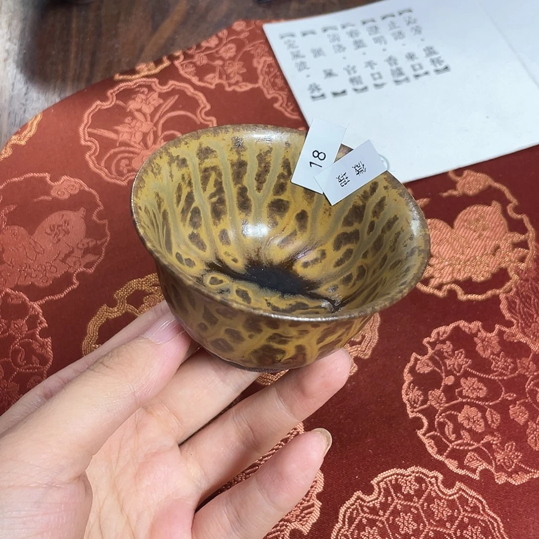 茶盏18 福临号建盏柴烧薄胎微瑕