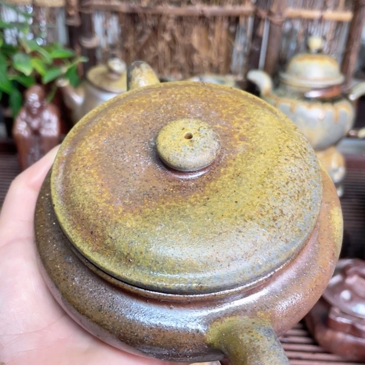 紫砂茶壶纯自然高温无釉裸柴烧300