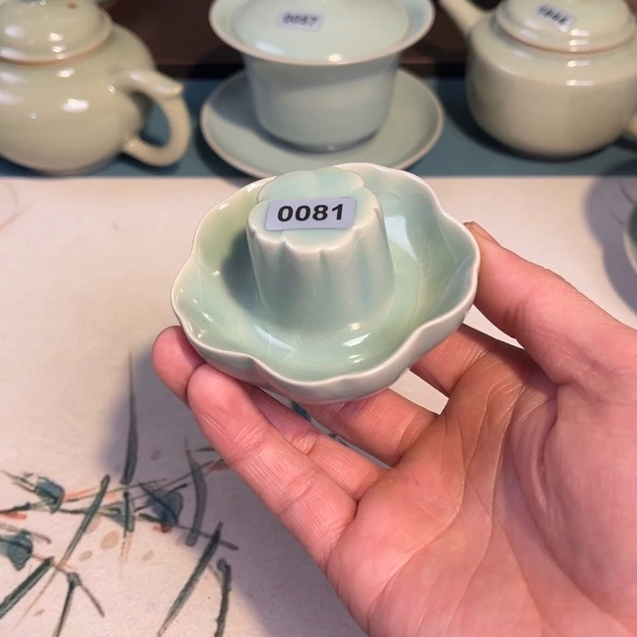 瓷杯子0081青鸾汝瓷汝州发货