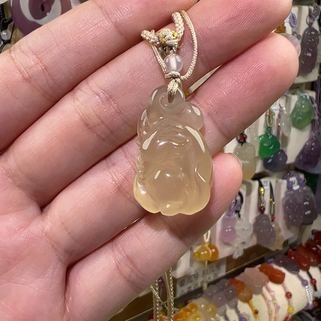 玛瑙/玉髓未镶嵌吊坠(赠链)