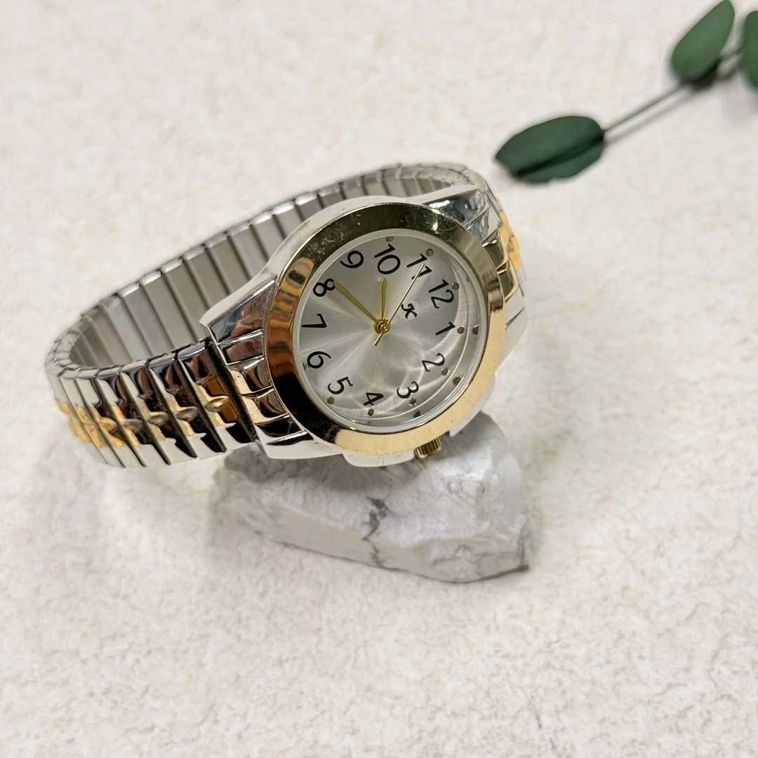 90新  【六六中古】孤品复古手表th6080弹力表带表盘31