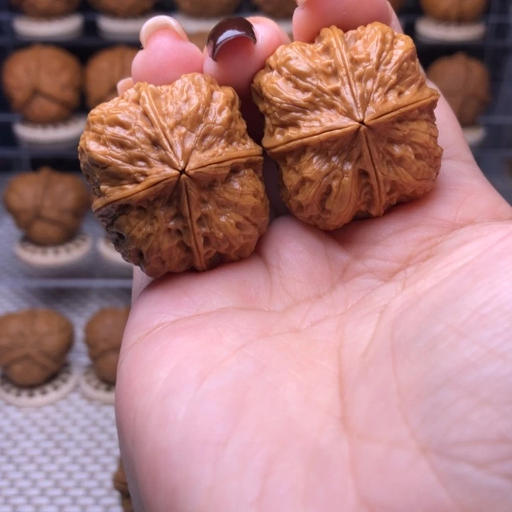 把件文玩核桃24号小饼干四楞34尺