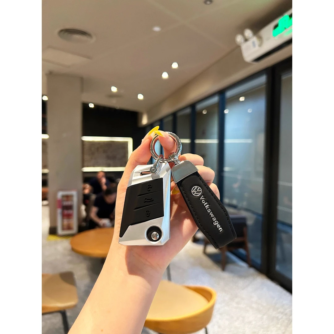 适用大众迈腾钥匙套帕萨特速腾探岳途观L车扣cc朗逸凌渡L途昂壳包