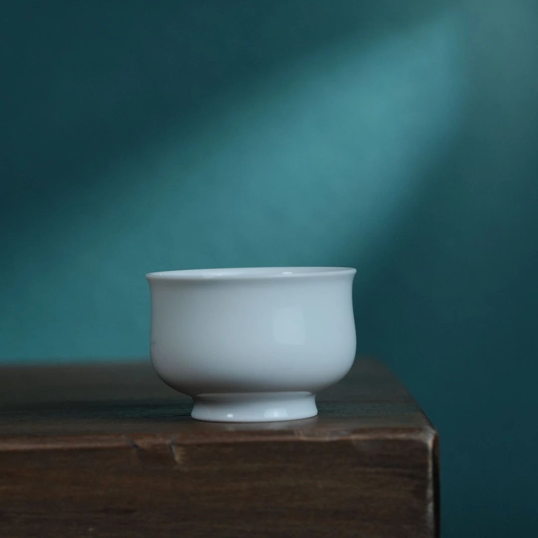 刘建锋窑白胎炉式杯陶瓷主人杯顺丰包邮LJFN059茶杯