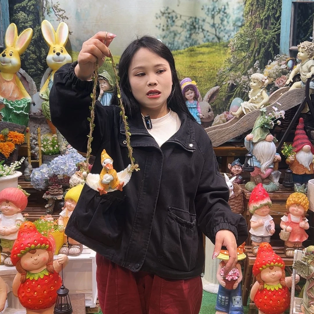 花园摆件红红火火