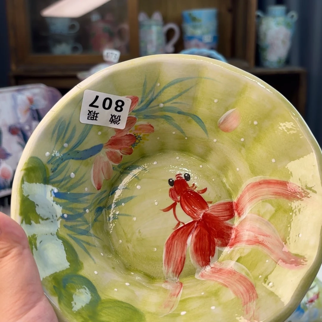 景德镇手绘高温釉下彩陶瓷茶具