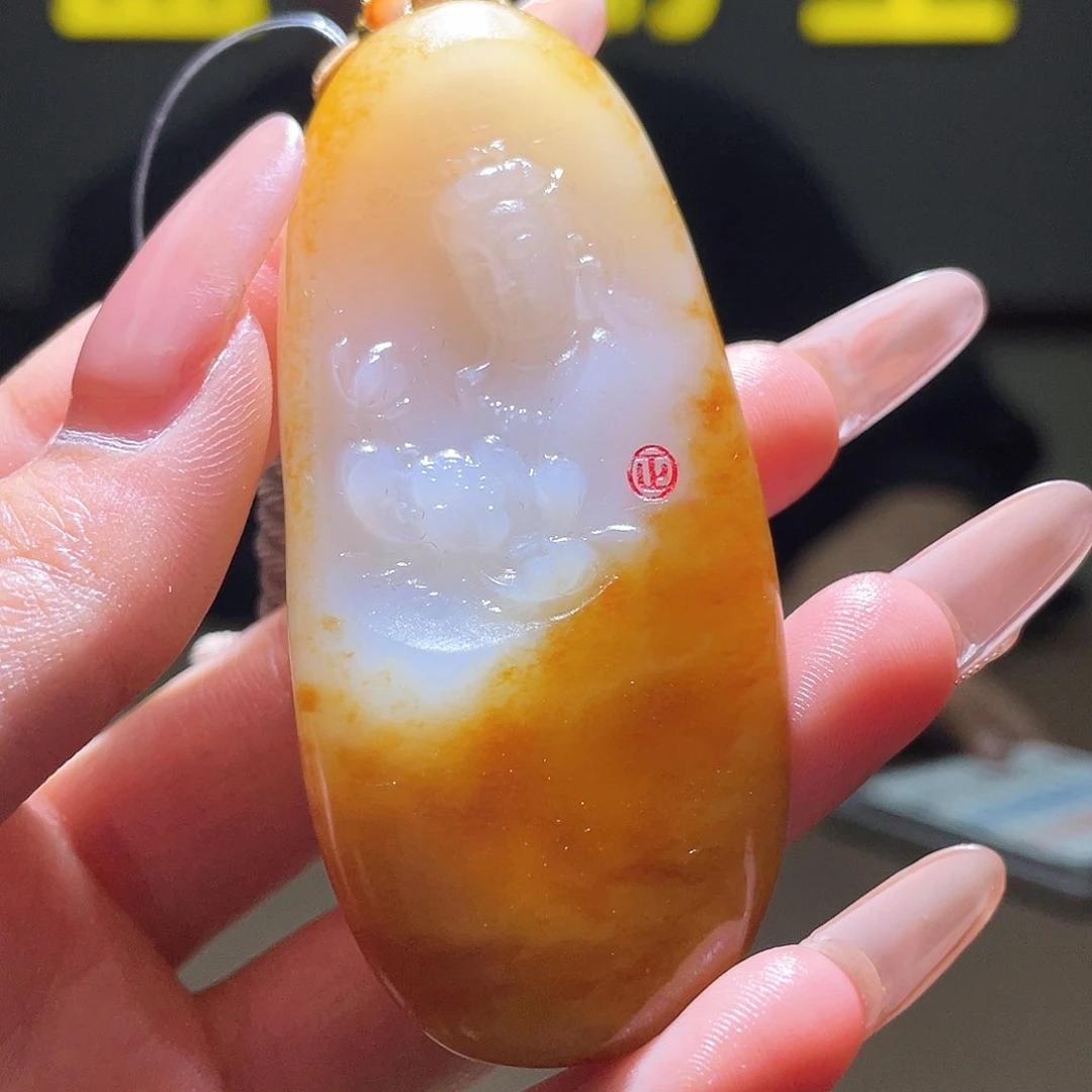 和田玉未镶嵌颈饰D2