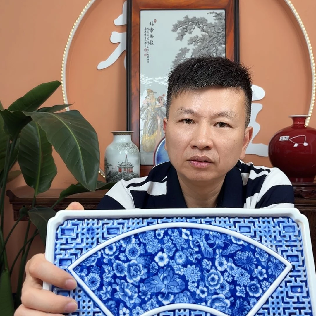 景德镇陶瓷手工手绘瓷盘