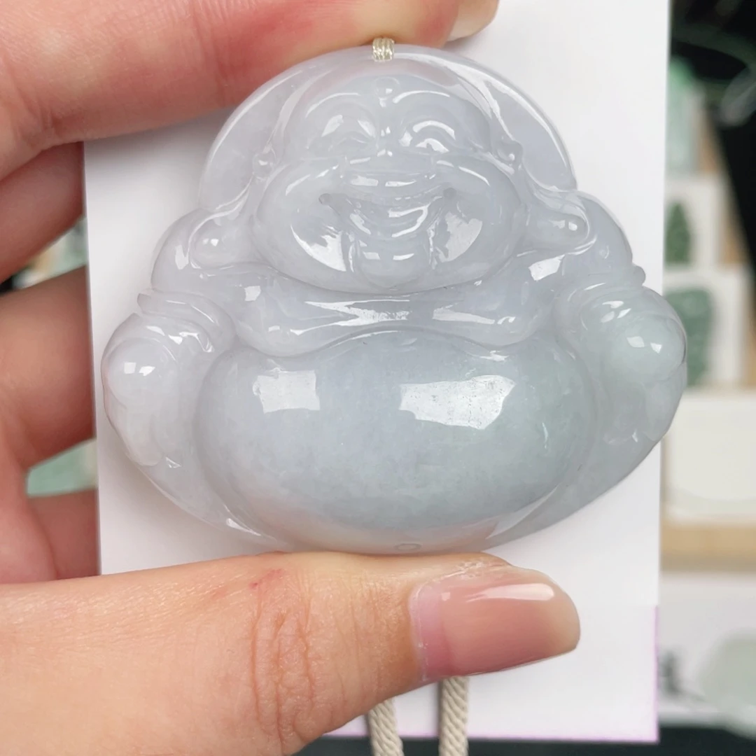 翡翠未镶嵌颈饰佛公