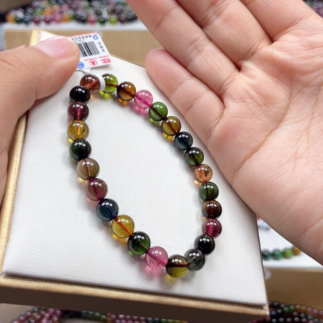 手串未镶嵌碧玺7.5mmmmmmmm