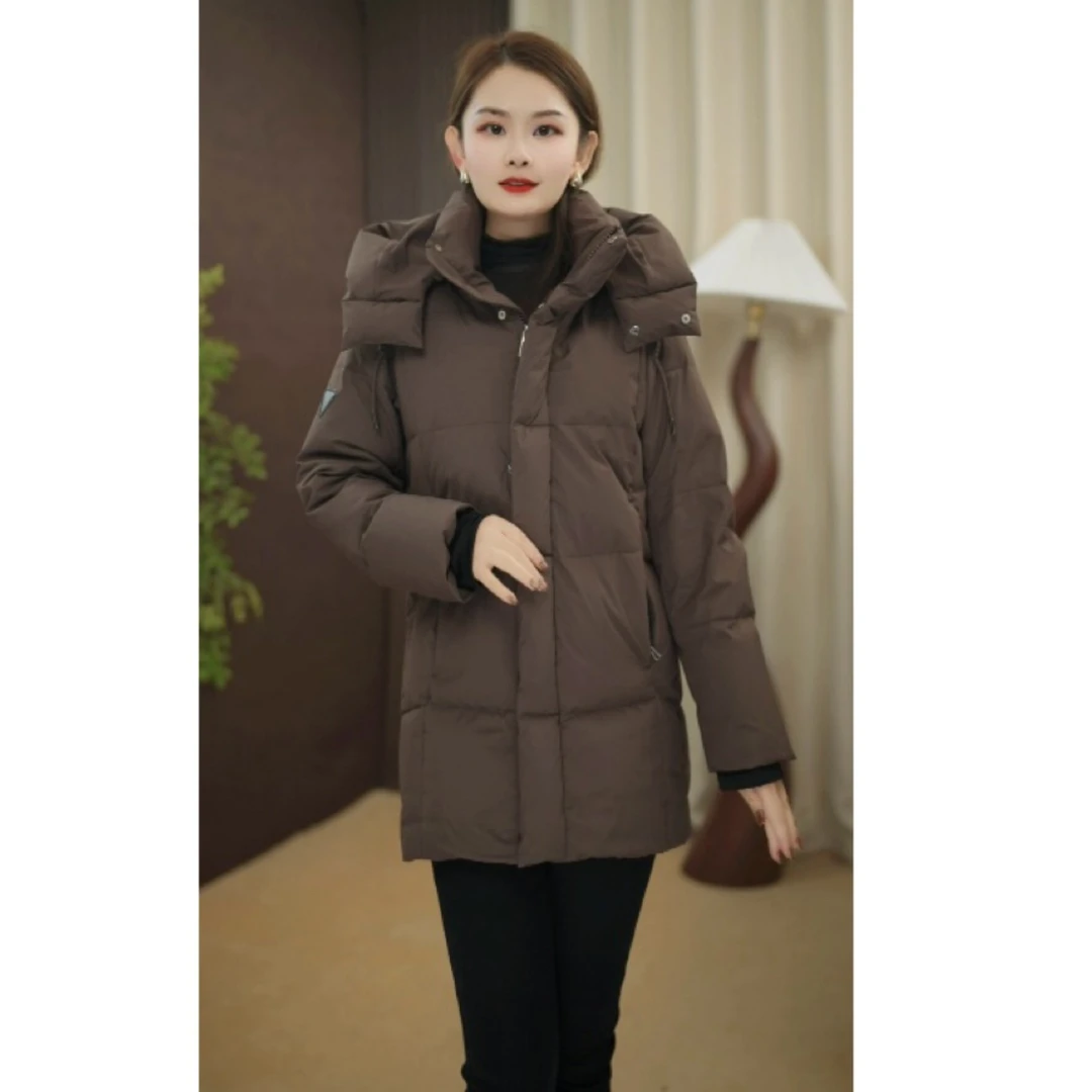 【现货+赠送运费险】白鸭绒羽绒服女款面包服保暖外套2