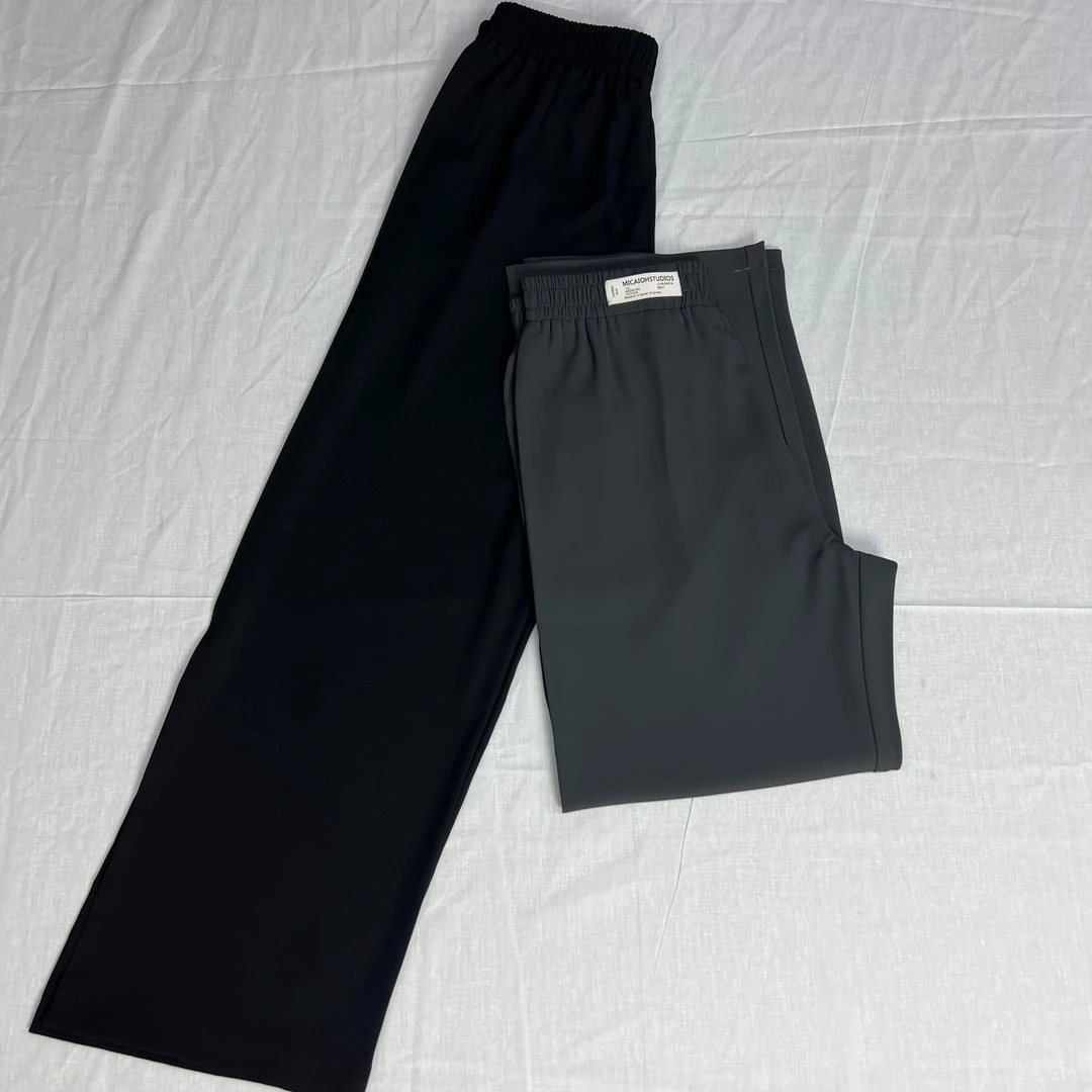 （新款福利）2319【大码mm】夏季一片式休闲高腰直筒裤