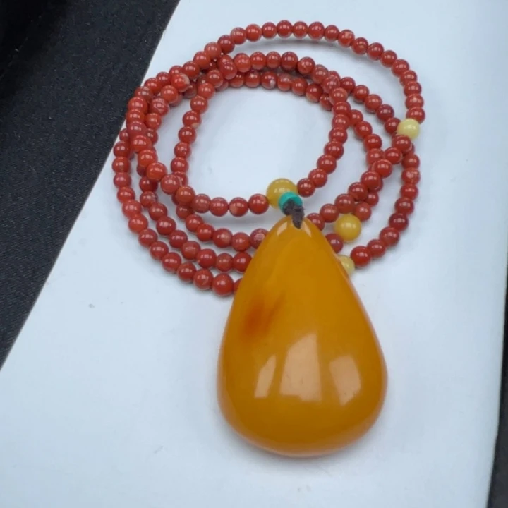 裸石蜜蜡未镶嵌蜜蜡吊坠套装