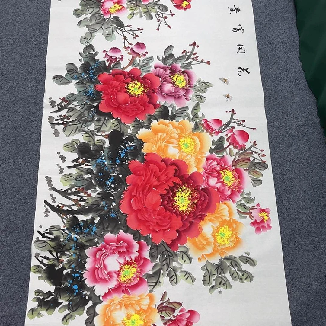国画纯手绘宣纸国画作品