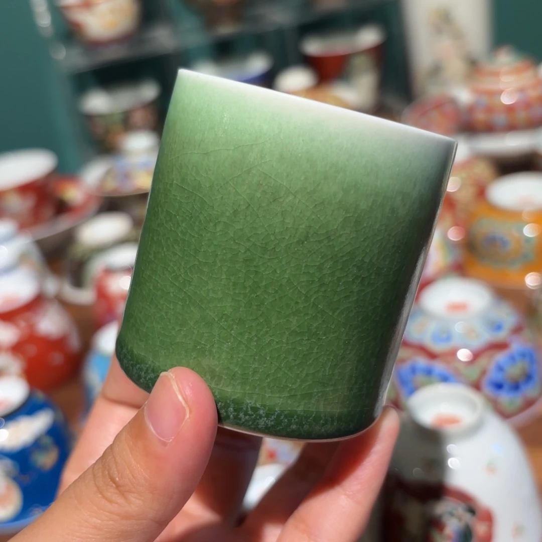瓷翡翠绿主人杯 开播福利……