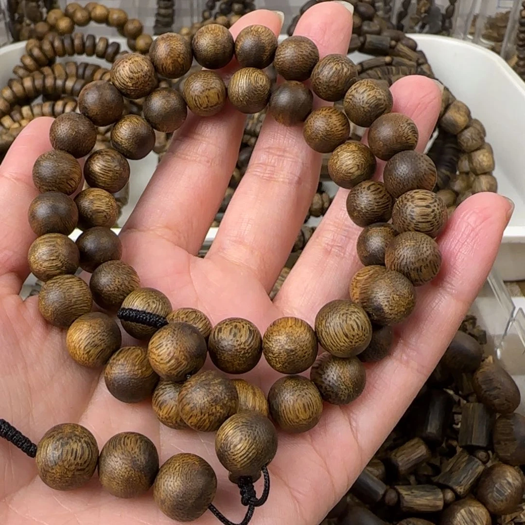 沉香手串抖*抖双圈1.0规格绿奇陆河18.6克