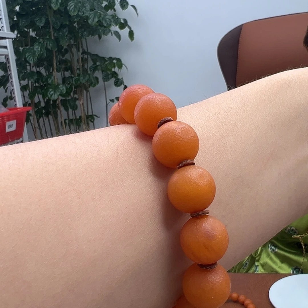 未镶嵌琥珀手串橘皮