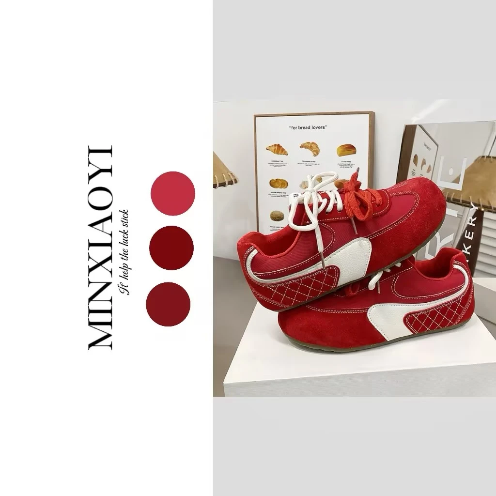 闵笑一 定制#百搭女德训鞋搭配通勤厚底运动休闲鞋轻便女鞋