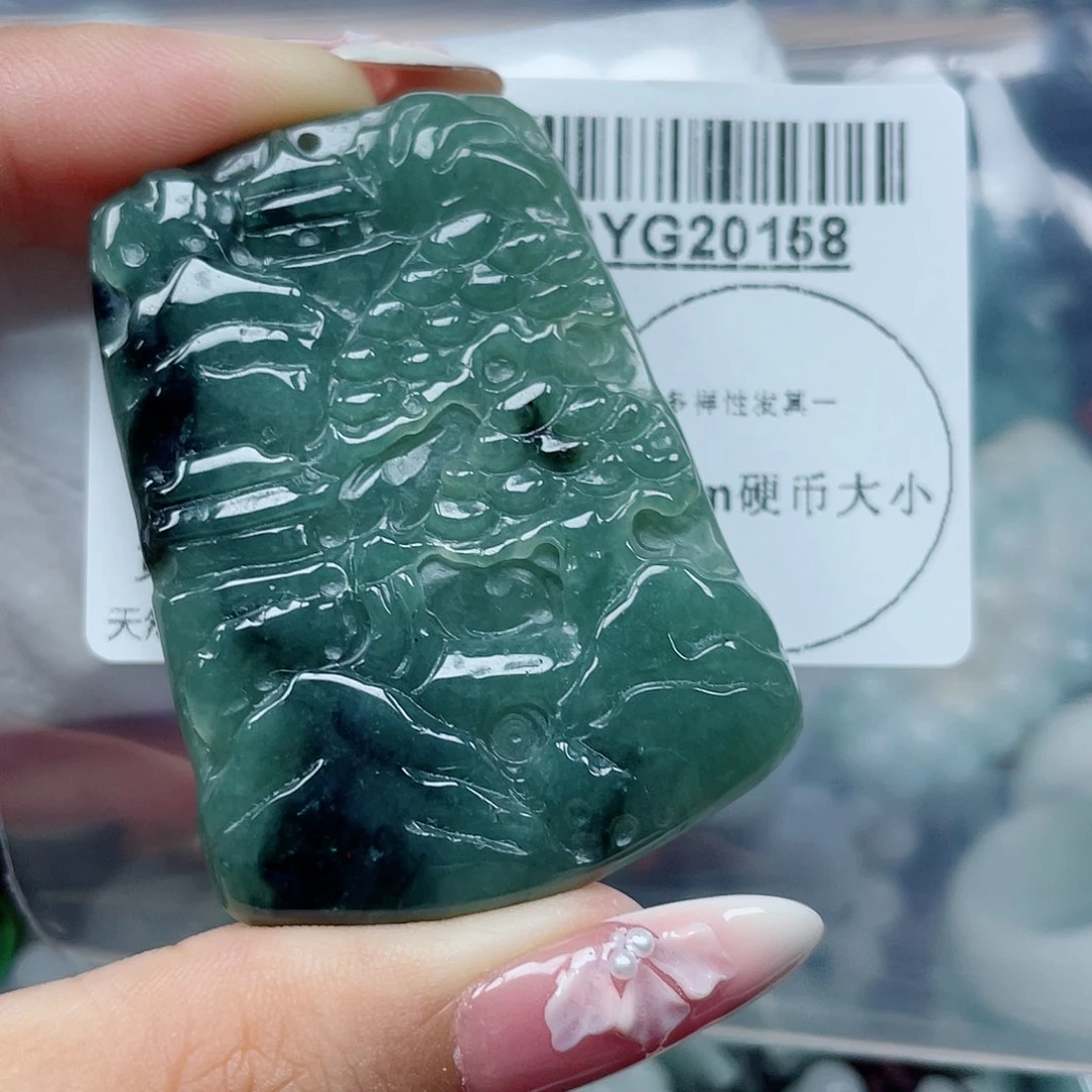 翡翠未镶嵌吊坠(不含链)
