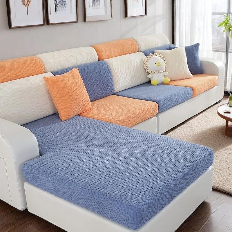 提花绒通用沙发套3D立体雕花沙发套罩四季通用防尘防灰盖巾简约款