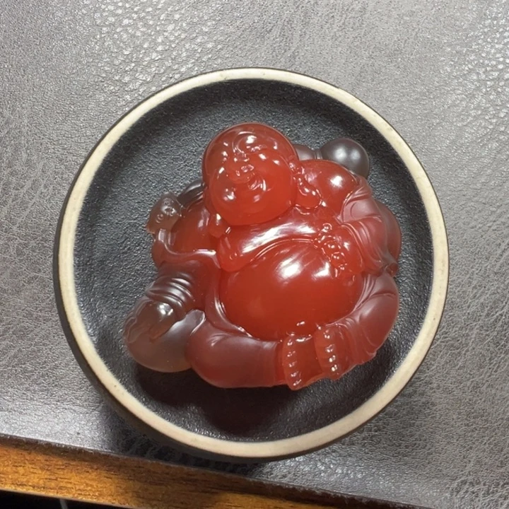 南红玛瑙未镶嵌弥勒佛