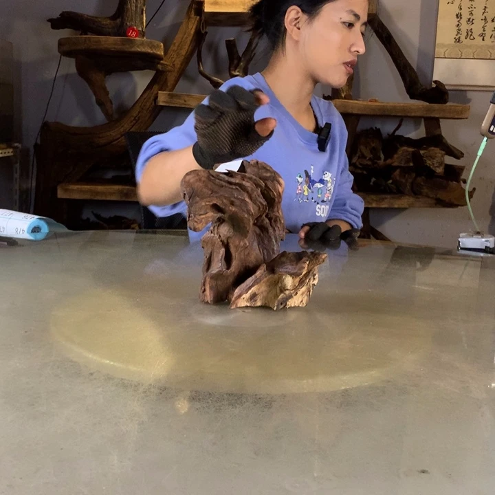 浅***雨天然云南紫柚木会黄水
