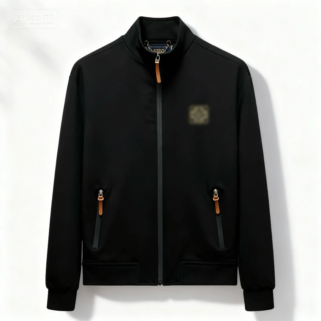 【苏苏专属】设计师奢侈品黑色百搭外套男女同款夹克外套-073黑色