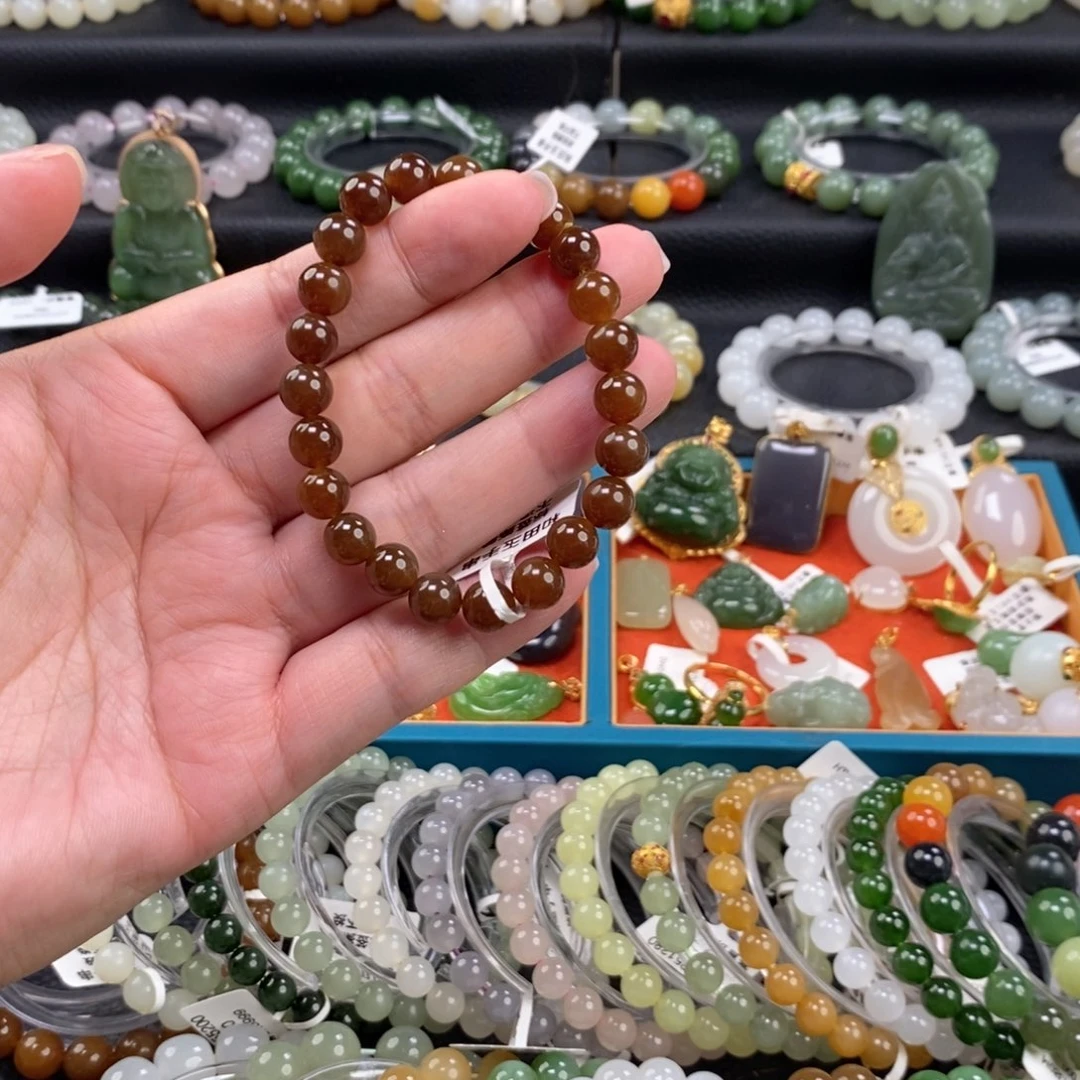 手链未镶嵌和田玉M****?且末金山糖