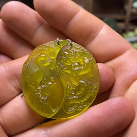 岫玉未镶嵌岫玉挂件