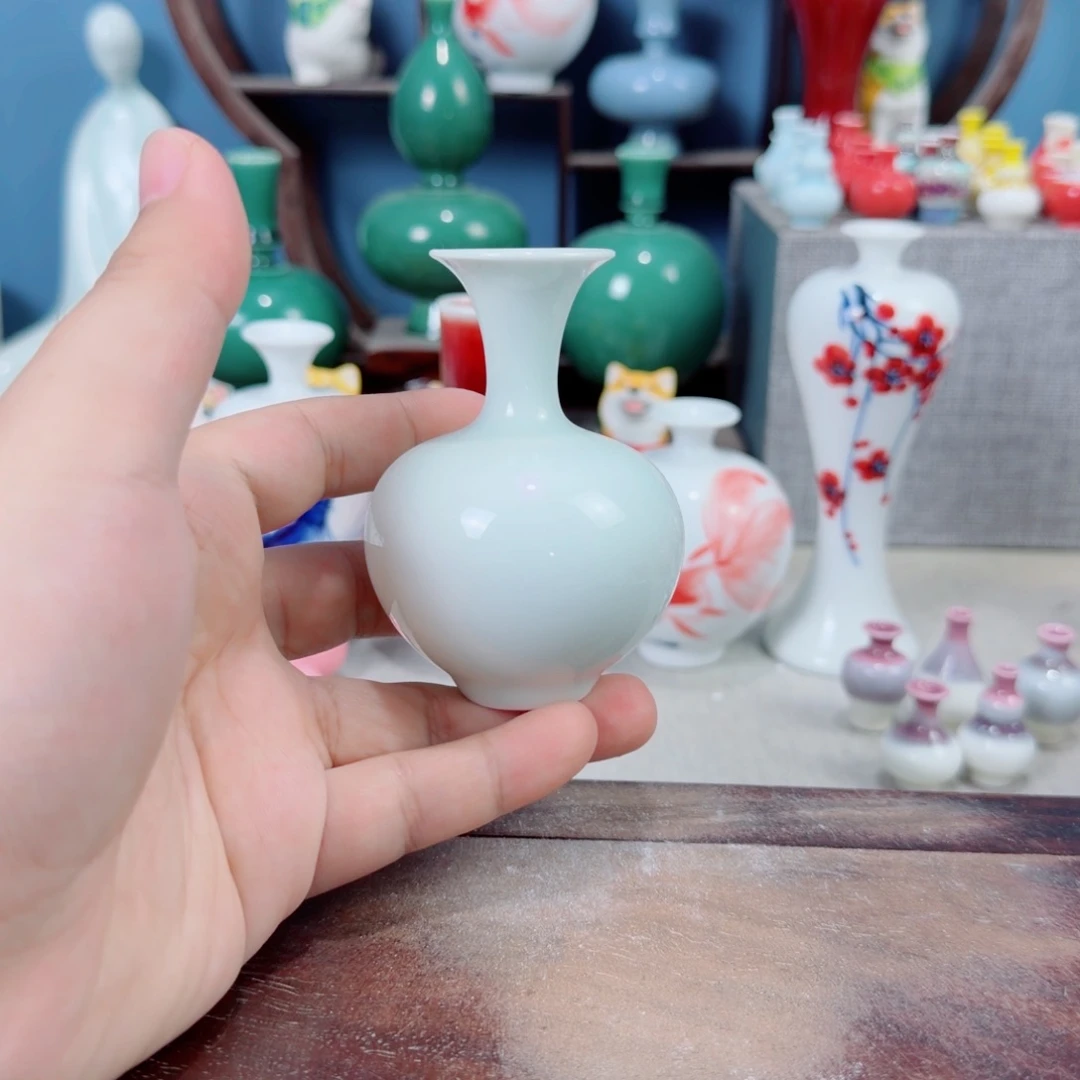 陶瓷手工小花器摆件