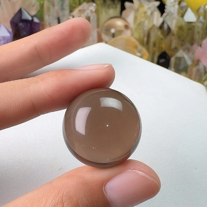 未镶嵌珠宝半成品水晶茶晶球