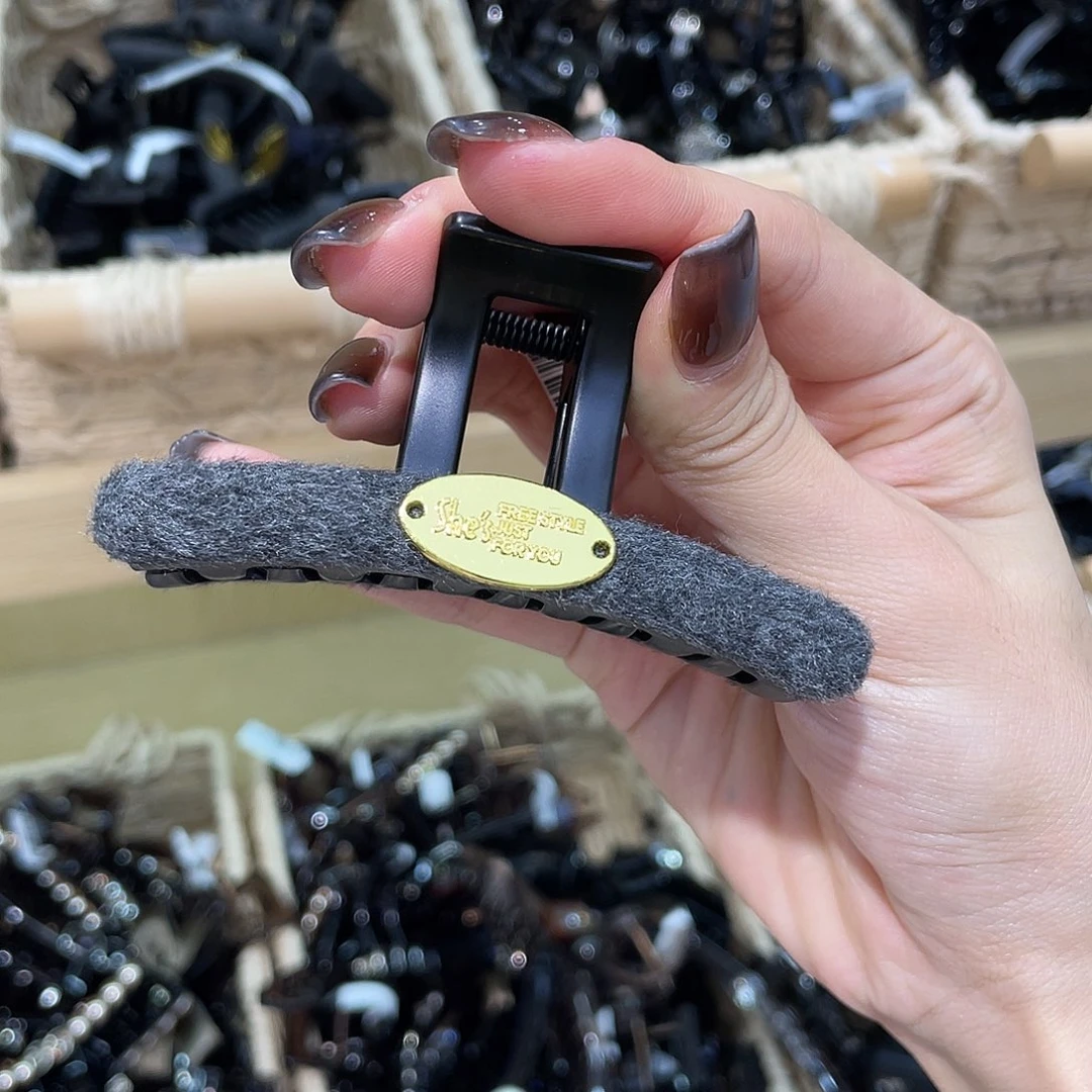 皮质非金属灰色半抓