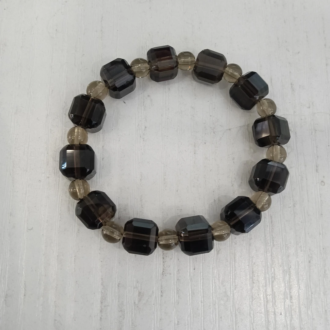 天然茶水晶单圈手串