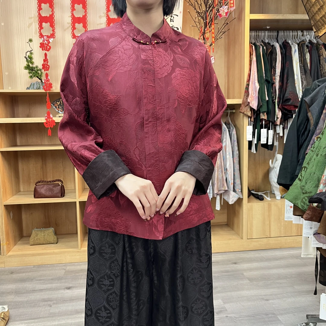 PP 2025新款休闲小立领长袖立体花萝外套 24zh815