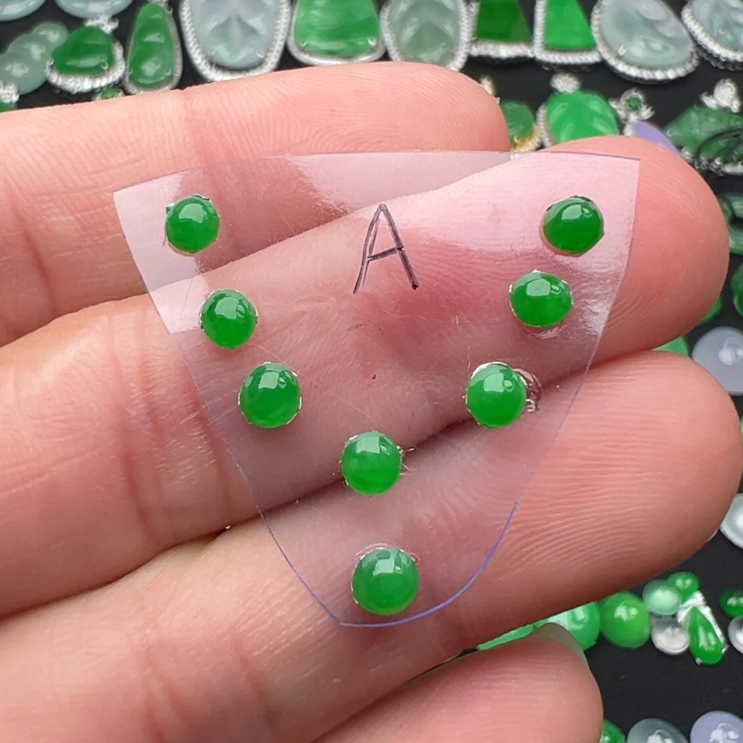 翡翠颈饰未镶嵌A组套链