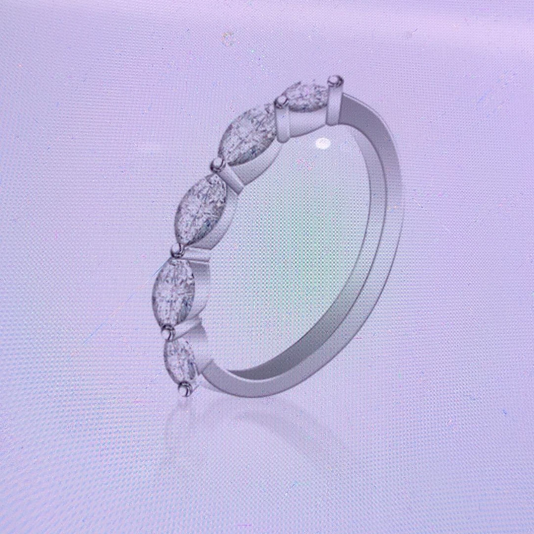 A***.18K金镶嵌合成钻石耳饰11