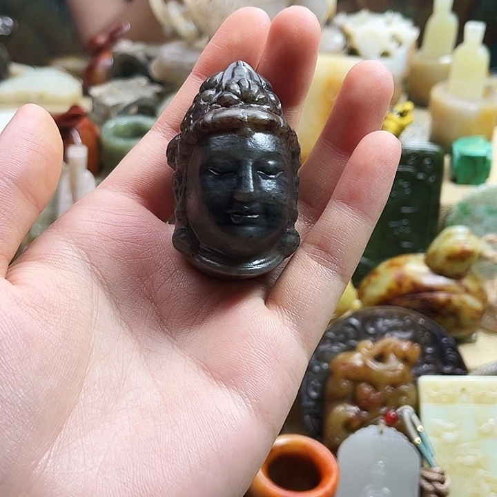 和田玉未镶嵌挂件