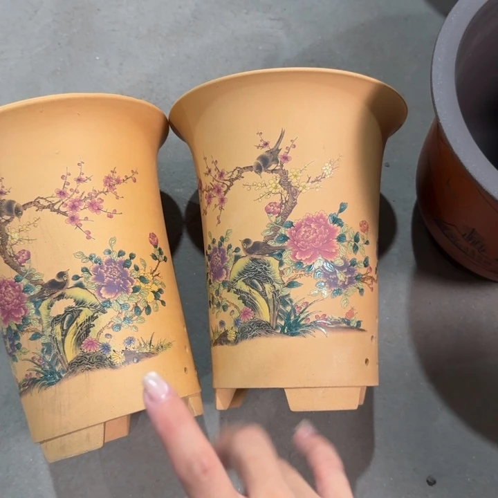紫砂紫砂花盆破损补发高度25口径20俩只