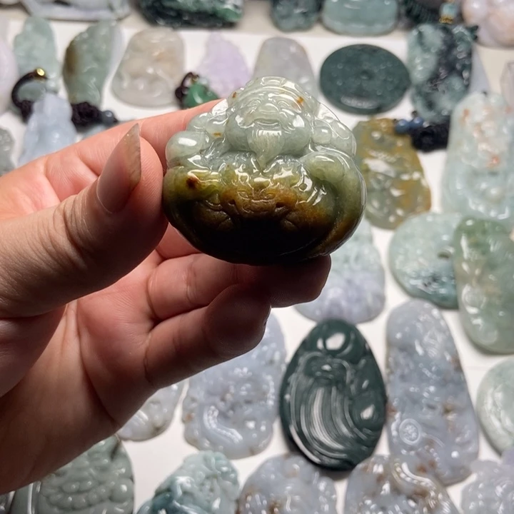 颈饰未镶嵌翡翠财爷59