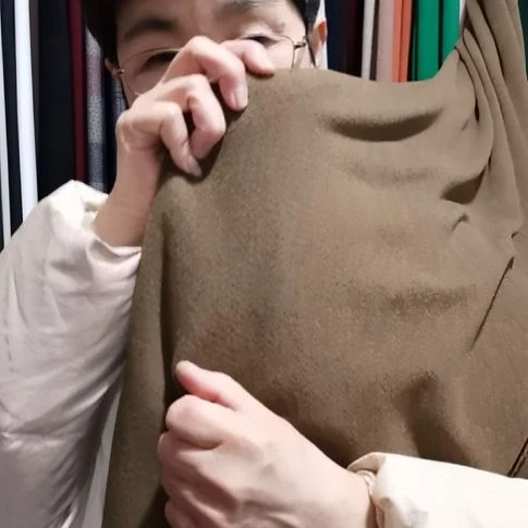 醋酸天丝羊绒秋香绿2.5米