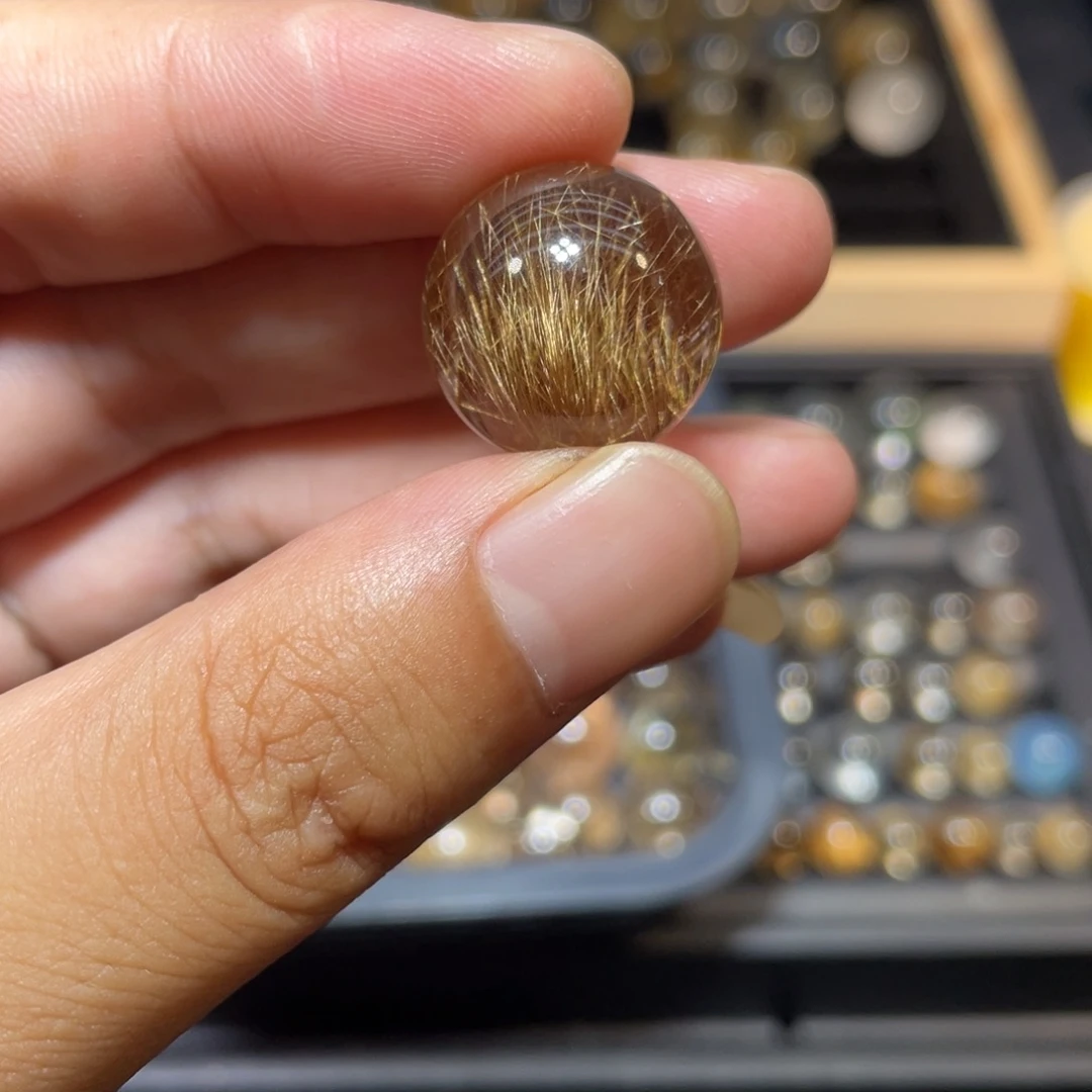 水晶眼镜未镶嵌天然水晶打孔不退换