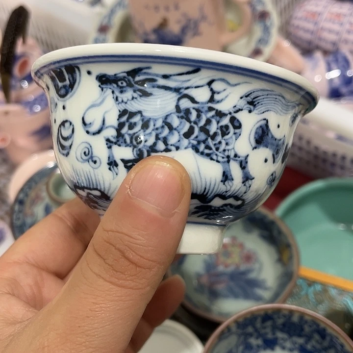 摆件陶景德镇主人杯陶瓷13455