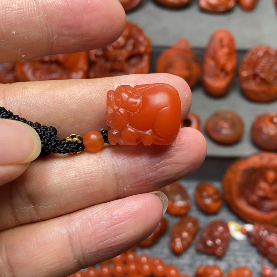 南红玛瑙未镶嵌吊坠(不含链)