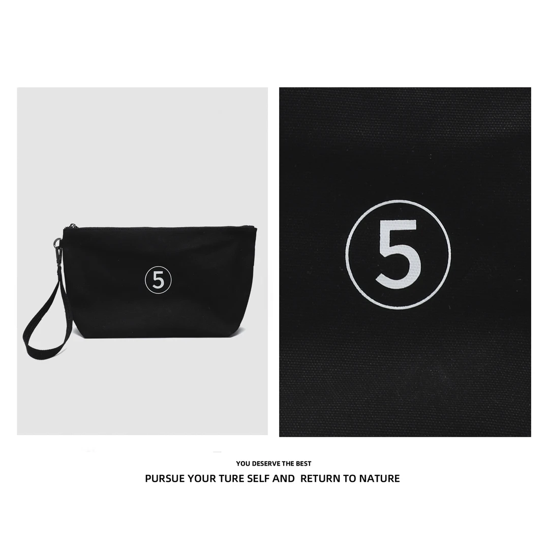 Discoverrevive轻奢时尚百搭女包零钱包女黑色经典手拿包