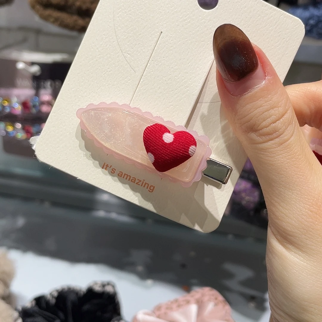 非金属粉色红波点无痕一只