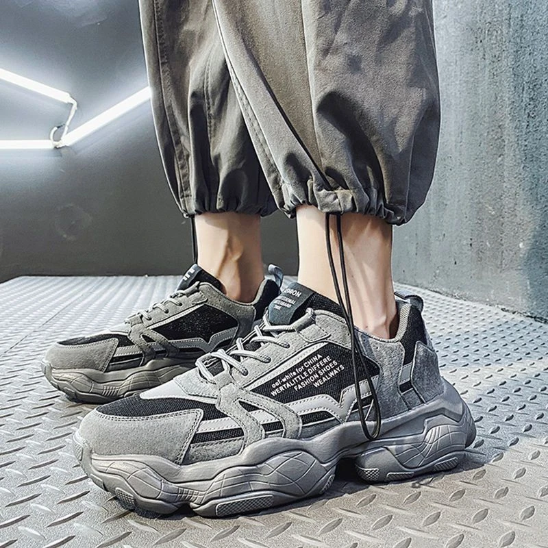 老爹鞋男鞋夏季新款透气网面鞋子男韩版百搭内增高运动休闲跑步鞋